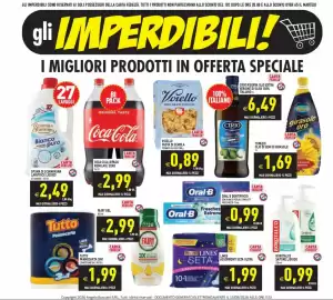 Volantino Pim Supermercati Pagina 3: Borotalco sapone liquido €0,99, Coca-Cola Bipack Regular / Zero €2,99