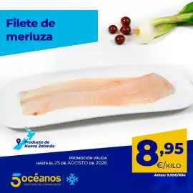 Catálogo 5 Océanos Página 6: Filete de merluza €8,95