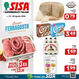 Volantino Sisa Pagina 1: Gran Formaggio Italiano €0,79, Algida Cornetto vari gusti €3,49