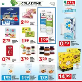 Volantino Sisa Pagina 9: Galbusera Zerograno Frollini €2,59, Lipton The Verde/ Yellow Label €1,99