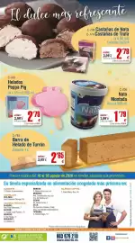 Folleto Abordo Página 8: Mas - castanas de nata €2,79, Helados peppa pig €2,79