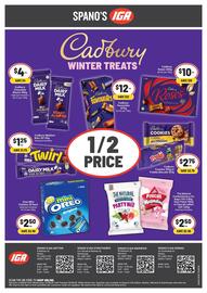 IGA catalogue week 33 Page 2: Cadbury Cookies or Freddo Biscuits €2,75, The Natural Confectionery Co. Party Mix €2,50
