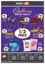 IGA catalogue week 33 Page 2: Cadbury Cookies or Freddo Biscuits €2,75, The Natural Confectionery Co. Party Mix €2,50