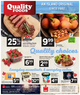 Quality Foods flyer (valid until 19-08)