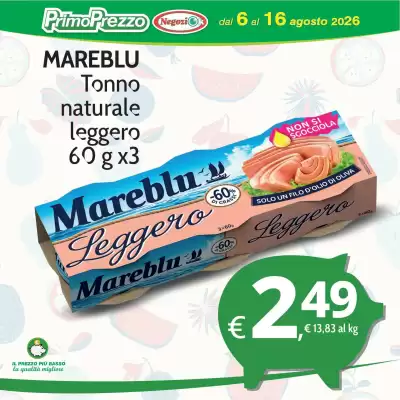 Primo Prezzo (valido fino al 16-08)