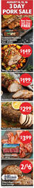 Homeland Market weekly ad week 33 Page 4: Boneless Pork Half Pork Loins €1,99, Farmland bacon €3,99