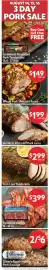 Homeland Market weekly ad week 33 Page 4: Boneless Pork Half Pork Loins €1,99, Farmland bacon €3,99