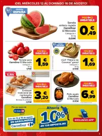 Folleto Carrefour Página 3: Carrefour croissant tradicional de mantequilla €3,20, Carrefour Pollo asado €6,99