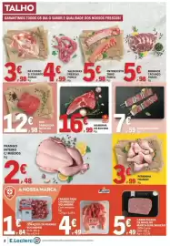 Folheto E.Leclerc semana 33 Página 2: Espetadas peru €7,59, Perninha frango €3,99