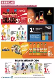 Folheto E.Leclerc semana 33 Página 22: Coca-Cola Zero €3,39, Sumo concentrado sunquick €6,14