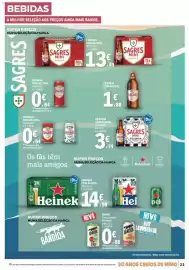 Folheto E.Leclerc semana 33 Página 23: Sagres mini sol e mar €3,74, Sagres mini cerveja €0,45