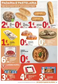 Folheto E.Leclerc semana 33 Página 5: Croissant doce de ovos €0,85, Suspiros fabridoce €1,99