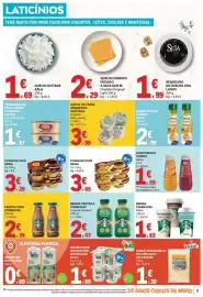 Folheto E.Leclerc semana 33 Página 7: Pudim de ovos reina €3,05, Queijo de cabra atabafado santiago €3,99