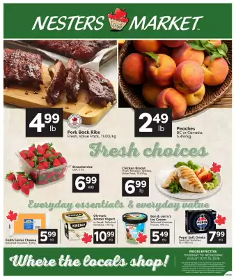 Nesters Market flyer (valid until 19-08)