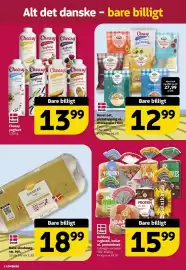 Løvbjerg tilbudsavis uge 33 Side 2: Cheasy yoghurt €13,99, Revet ost, pizzatopping el. mozzarella i tern €12,99