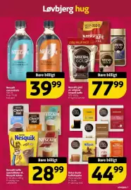 Løvbjerg tilbudsavis uge 33 Side 7: Nescafé concentrate €39,99, Nescafé gold el. original instant kaffe €77,99