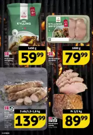 Løvbjerg tilbudsavis uge 33 Side 8: Dansk Fersk dansk hel kylling €59,99, Dansk kyllinge- brystfilet Rose €79,99