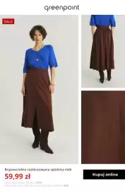Greenpoint gazetka tydzień 33 Strona 4: Spódnica midi brązowa lekko rozkloszowana Greenpoint €59,99