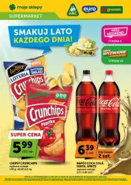 Groszek gazetka | Supermarket Strona 1: NAPÓJ COCA COLA, FANTA, SPRITE €6,39, Chipsy Crunchips €5,99