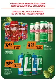 Groszek gazetka | Supermarket Strona 17: Piwo Kasztelan €3,55, Piwo Warka €3,49