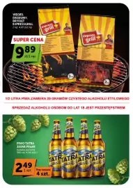 Groszek gazetka | Supermarket Strona 3: Piwo Tatra Jasne Pełne €2,49, Węgiel Drzewny, Brykiet ExpressGrill €9,89