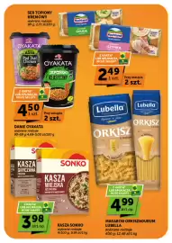 Groszek gazetka | Supermarket Strona 9: Kasza Sonko €3,98, Makaron Orkisz&Durum Lubella €4,99