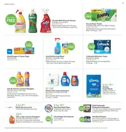 Publix weekly ad week 33 Page 14: Cottonelle bathroom tissue €7,49, Bounty paper towels €15,99