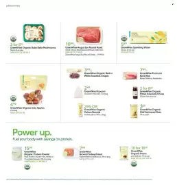 Publix weekly ad week 33 Page 2: GreenWise Angus Eye Round Roast €10,99, GreenWise Organic Gala Apples €4,99