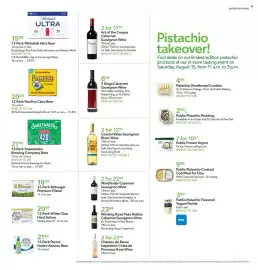 Publix weekly ad week 33 Page 3: 12-Pack Sweetwater Brewing Company Beer €21,49, Coastal Vibes Sauvignon Blanc Wine €12,00