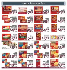 Food Town weekly ad week 33 Page 16: Bar S classic bun length franks €0,99, Jimmy Dean Chicken Honey Biscuit €8,59