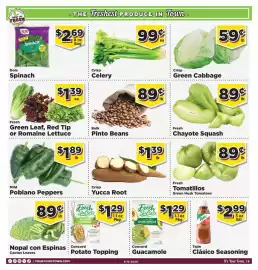 Food Town weekly ad week 33 Page 5: Fresh Green Leaf, Red Tip or Romaine Lettuce €1,39, Fresh Tomatillos €0,89