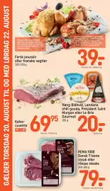 REMA 1000 tilbudsavis uge 34 Side 22: Kalvecuvette €69,95, Fersk poussin eller franske vagtler €39,00