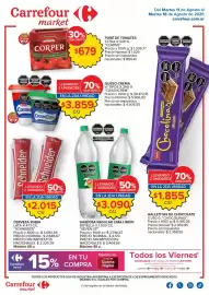 Folleto Carrefour Market Página 1: Chocolinas - galletitas de chocolate €1.855,00, Puré de tomates tetra €679,00