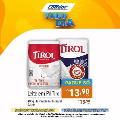 Catálogo Supermercados Condor (válido até 14-08)