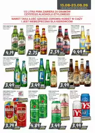 Słoneczko gazetka Strona 10: Piwo Lech €3,49, Piwo Harnaś €2,59