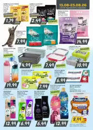 Słoneczko gazetka Strona 9: Karma dla kota Friskies €1,79, Podpaski Naturella Ultra €7,99