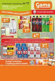 Gama gazetka Strona 12: Rogalik 7 DAYS €1,99, Napój gaz. Pepsi Cola, Mirinda Orange, 7Up, Mountain Dew €4,99
