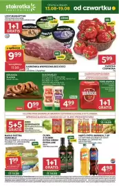 Stokrotka gazetka tydzień 33 Strona 1: SOS DEVELEY €4,99, Kiełbasa Śląska Olewnik €0,99