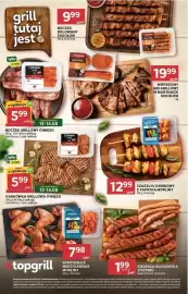 Stokrotka gazetka tydzień 33 Strona 12: Szaszłyk Drobiovny z Papryką Morlina €12,99, Boczek Grillowy O!Mięso €5,99