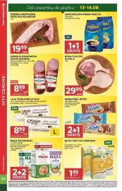 Stokrotka gazetka tydzień 33 Strona 4: Żeberka Wieprzowe Paski Ekstra Mięsne €19,99, MLEKO UHT 1,5% FARM MILK €1,49