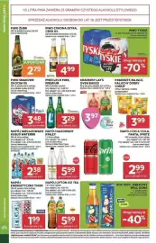 Stokrotka gazetka tydzień 33 Strona 40: Piwo Smakowe Okocim 0% €3,48, Piwo Żubr €2,79
