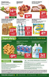 Stokrotka Market gazetka tydzień 33 Strona 34: Woda Cisowianka €1,59, Brzoskwinie Paraguayo €6,99