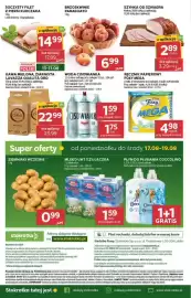 Stokrotka Market gazetka tydzień 33 Strona 34: Woda Cisowianka €1,59, Brzoskwinie Paraguayo €6,99