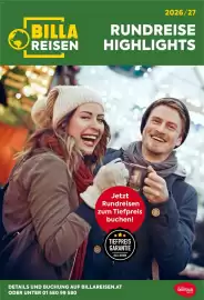 Billa Reisen Flugblatt Seite 1