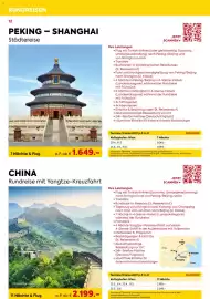 Billa Reisen Flugblatt Seite 12: CHINA Rundreise mit Yangtze-Kreuzfahrt €2.199,00, Städtereise Peking - Shanghai €1.649,00