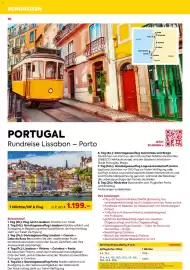 Billa Reisen Flugblatt Seite 16: PORTUGAL Rundreise Lissabon - Porto €1.199,00