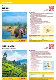 Billa Reisen Flugblatt Seite 8: Sri Lanka Rundreise & Baden €2.299,00, Nepal Rundreise €1.899,00