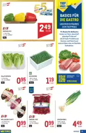 Metro Flugblatt Seite 15: Paprika Mix €2,49, Mucci Chef Zwiebel Rot €0,99