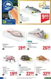 Metro Flugblatt Seite 16: LACHS €9,99, ASC WOLFSBARSCH FILET €26,99