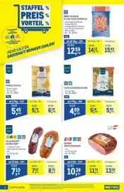 Metro Flugblatt Seite 2: Berger Römerschinken €10,38, Metzger Chef Selchschopf geräuchert €7,10